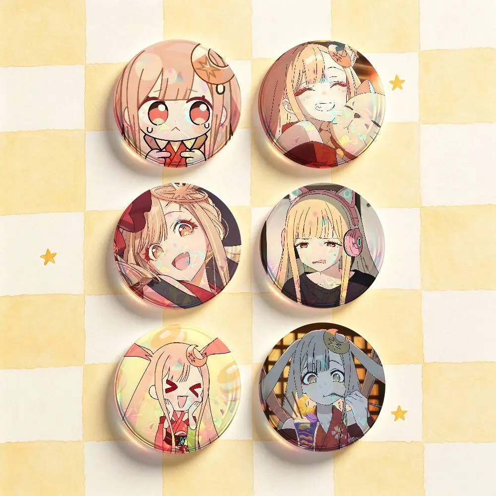 K-Kaguya C-Cosmic Princess Kaguya Badges Round Nijigen Otaku Culture IP peripheral products 58mm 44mm 32mm 75mm 25mm Mini