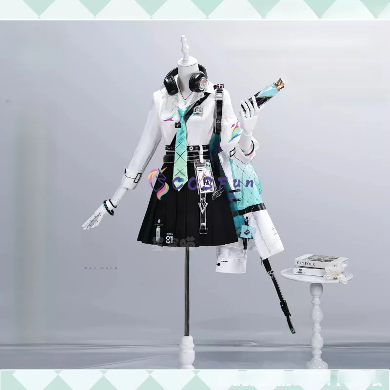 Wuthering Waves LYNAE Cosplay Costume JK Uniform Full Set Uniform Role Play Halloween Carnival Party Outfit for Women COSFun