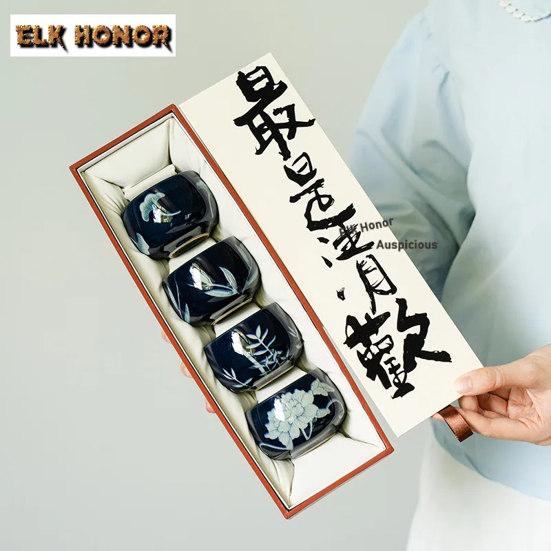 4Pc/Set Sapphire Bl… - image