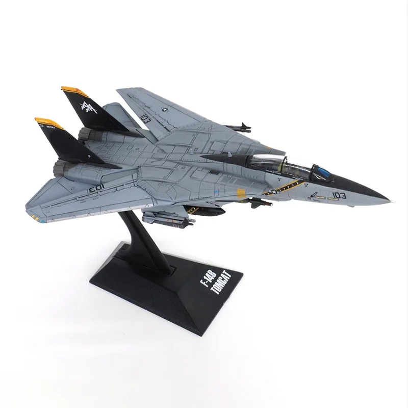 JC Wings 1:144 Scale US Navy F-14B Jolly Rogers F-14B AA103 Aircraft Model Simulation Fighter Finished Souvenir Toy