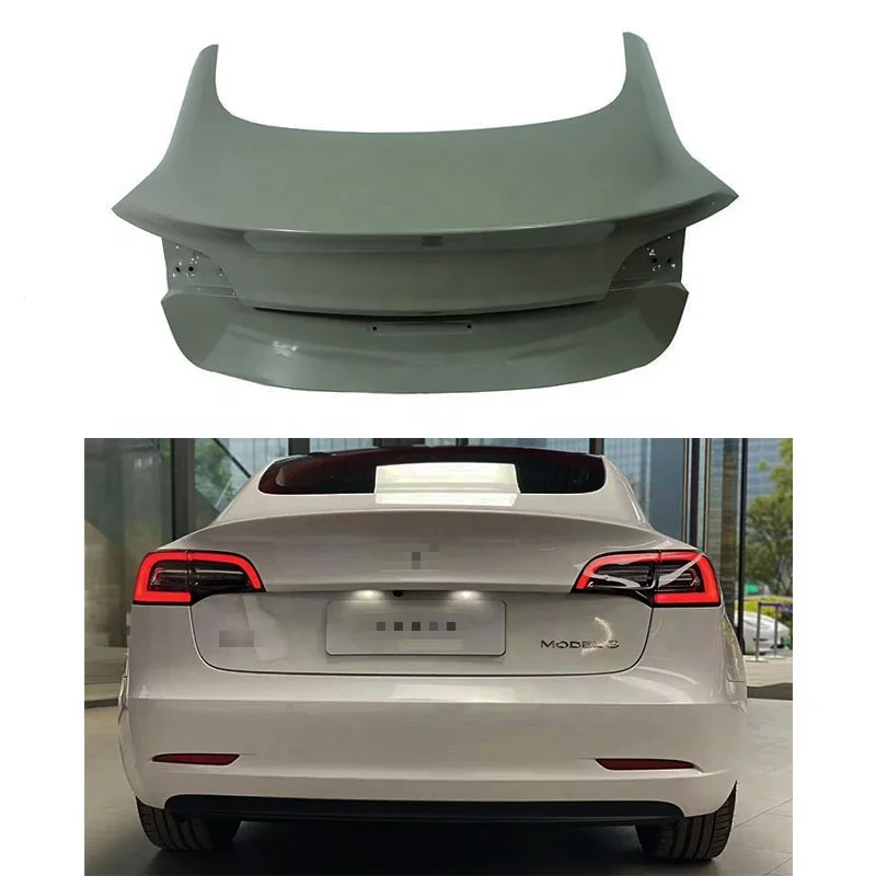 China supplier Car  body parts OEM  1081460-E0-D  Rear Trunk Lid Cover Bonnet Panel for teslas Model 3