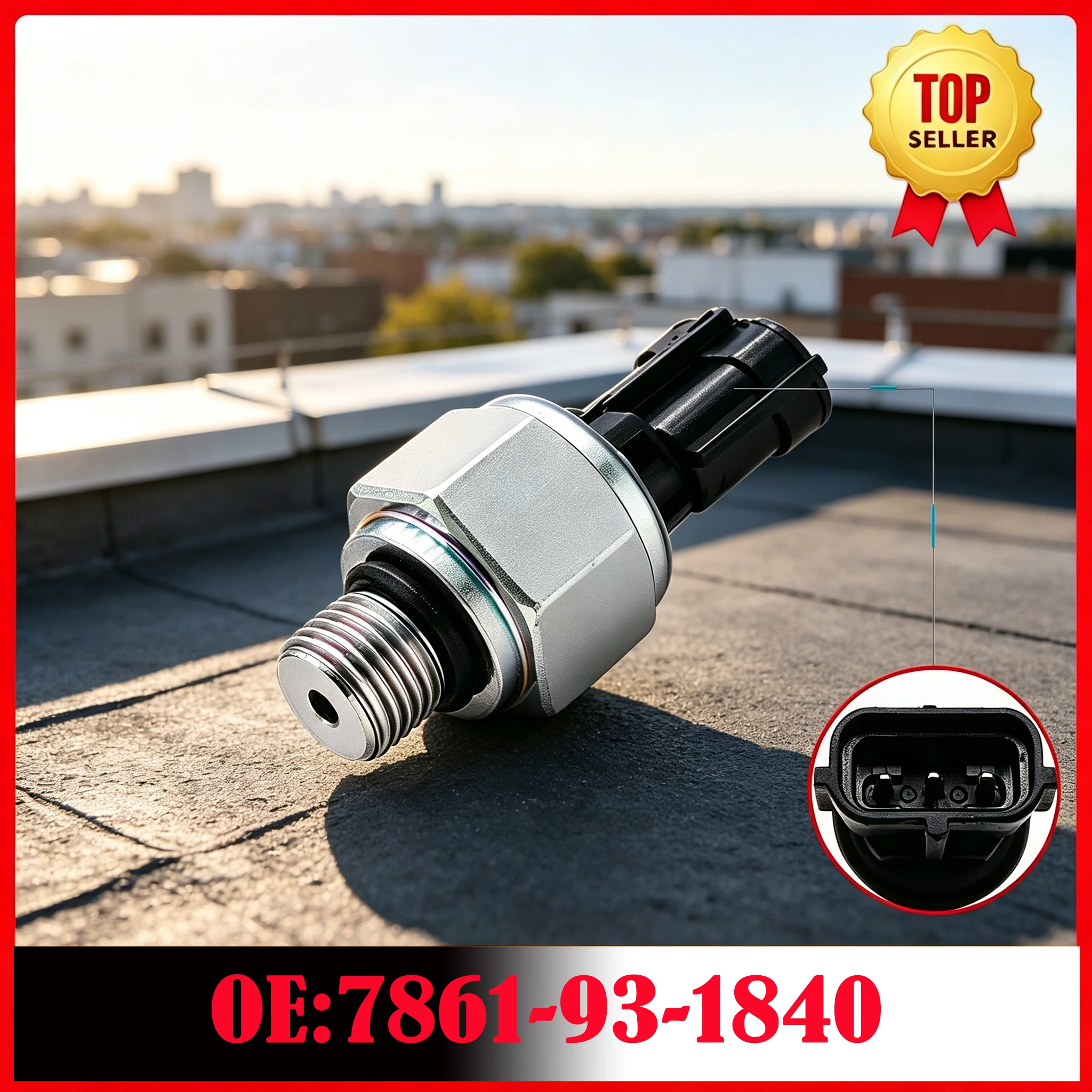 Excavator Parts Low Pressure Sensor 7861-93-1840 7861931840 for Komatsu PC130-8 PC200-8 PC220-8 PC300-8 PC350-8 PC400-8 PC450-8