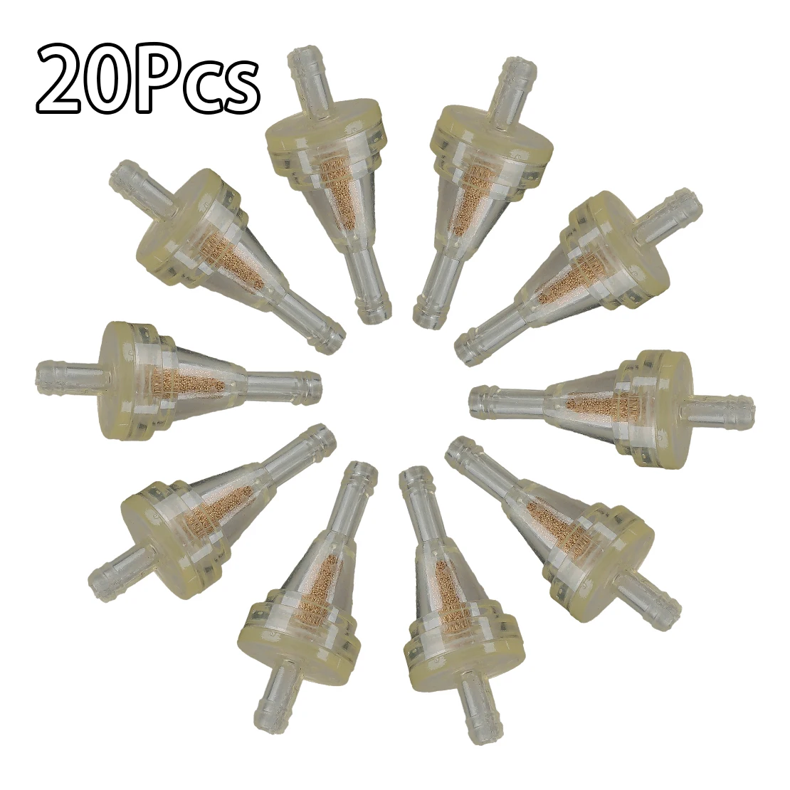 20Pcs Universal Fuel Gasoline Filter for 1/4