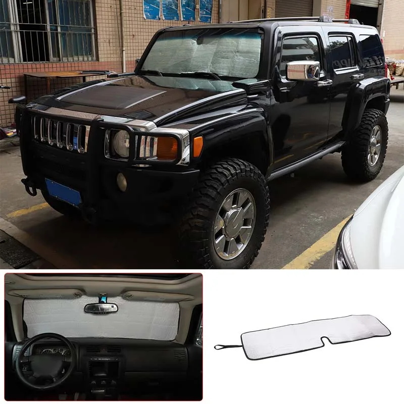 

Car Sun Shade UV Protection Front Car Sunshade Windshield Cover For 2005-2009 Hummer H3 Auto Interior Accessories