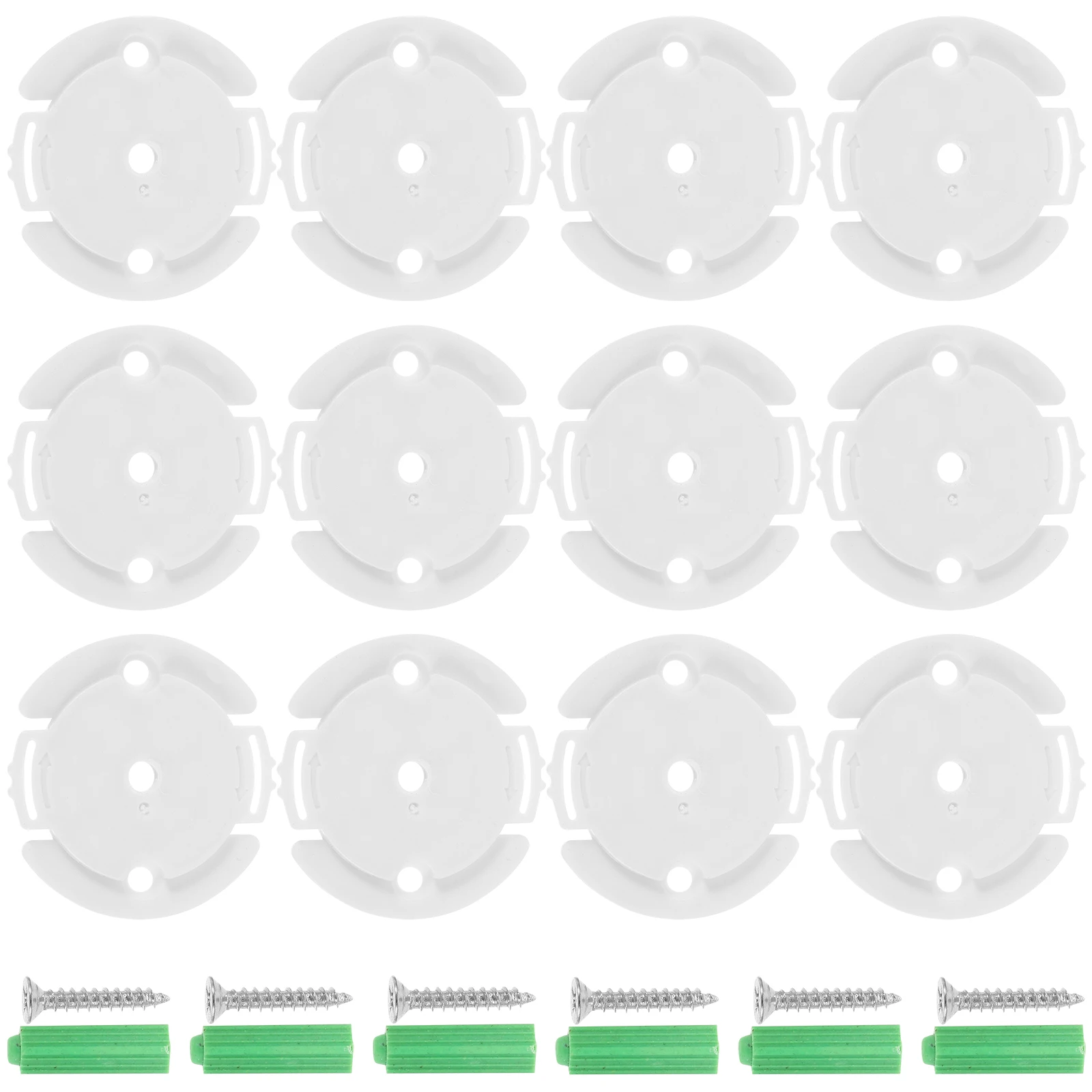 

20pcs Camera Base Stand Security Support Plastic Mounting Bracket Indoor Webcam Pedestal Disk Mount Flat Cam Holder Durable