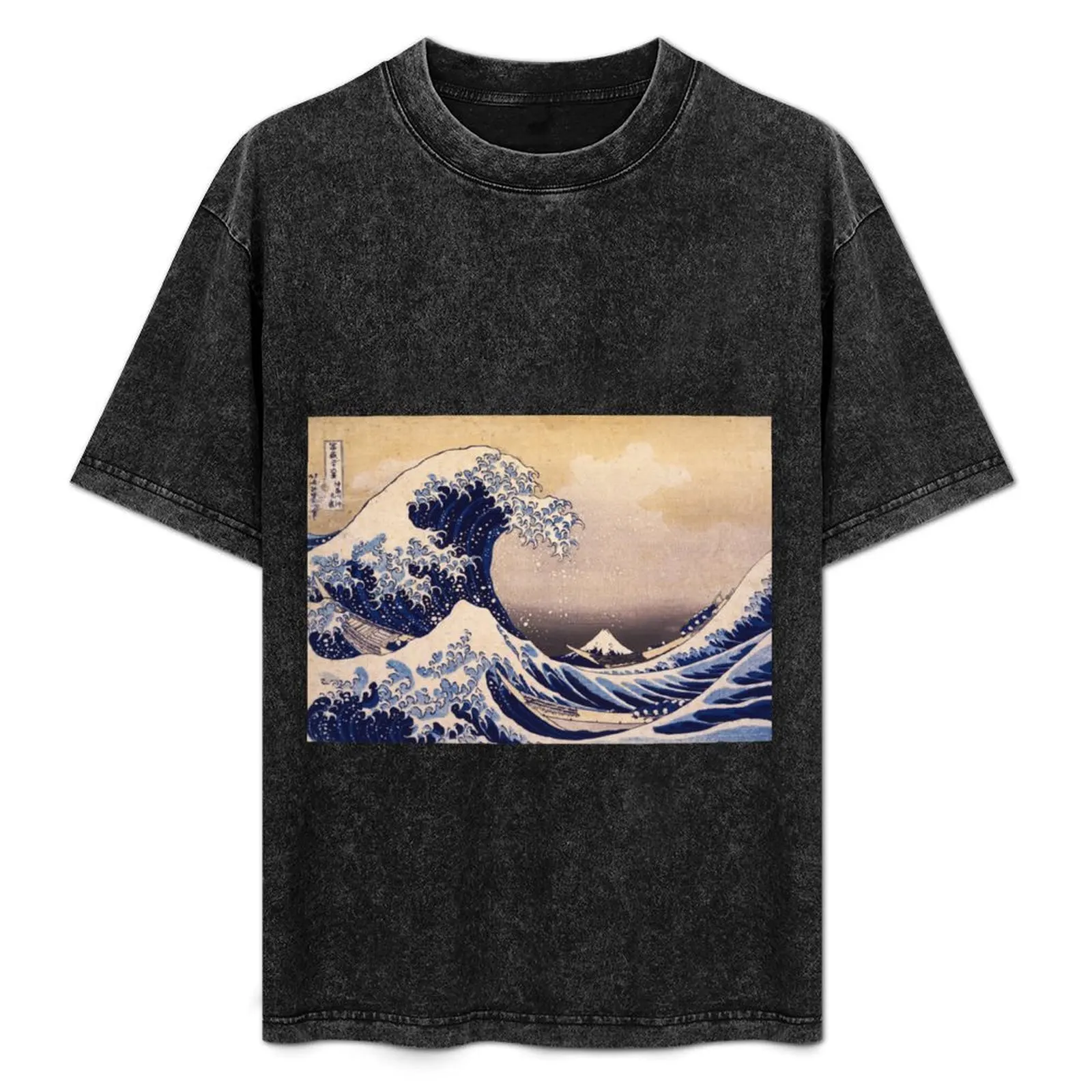 The Great Wave off Kanagawa by Katsushika Hokusai (c 1830-1833) T-Shirt graphic t shirts anime anime clothes mens white t shirts