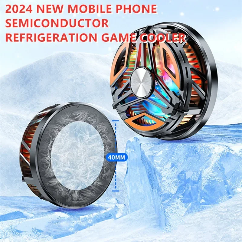 

GT31 Mobile Phone PUBG Game Cooler Semiconductor Back-clip/ Magnetic 2 IN 1 Cooling Fan Radiator for IOS Android Cool Heat Sink