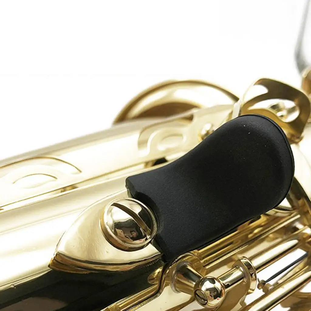Rubber Saxophone Thumb Rest Finger Holder Comfortable Saxophone Accessories for Alto Tenor Soprano Sax