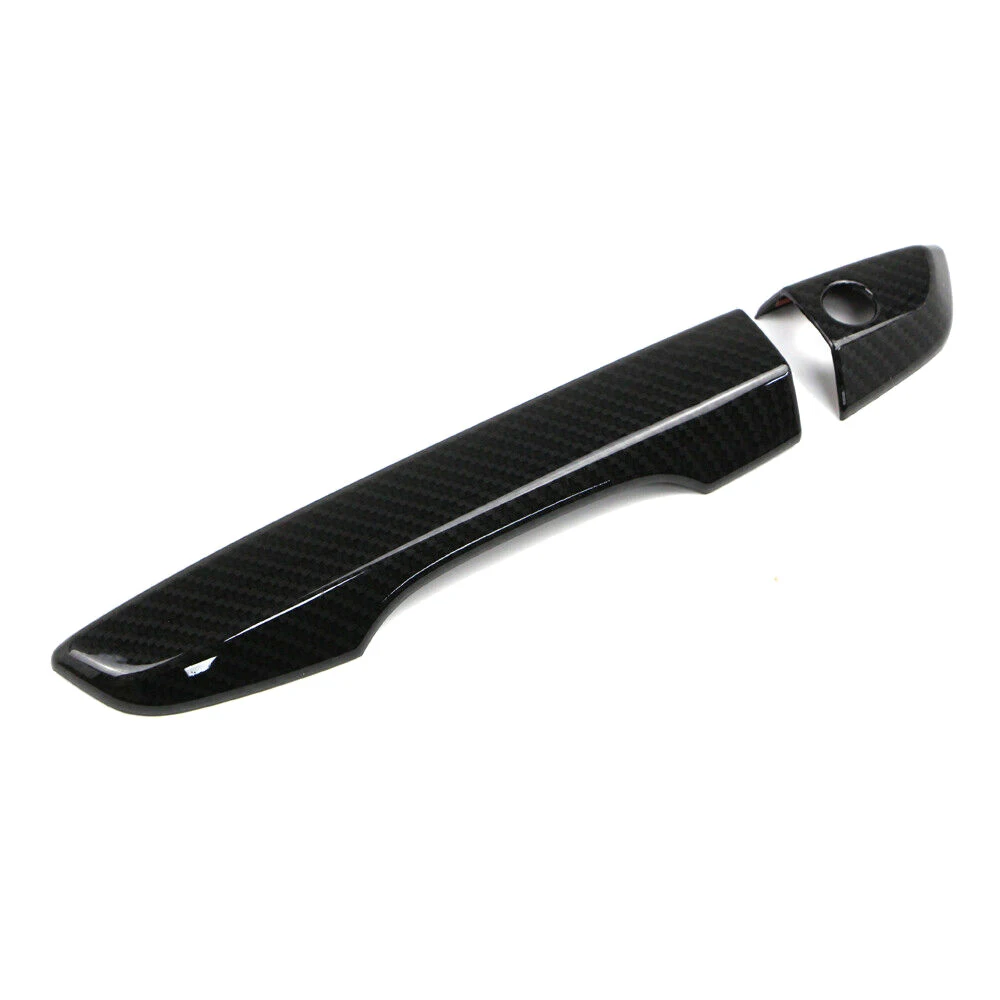 Untuk Honda Civic 2016 2017 2018 2019 2020 serat karbon luar eksterior pegangan pintu + mangkuk pelindung Trim