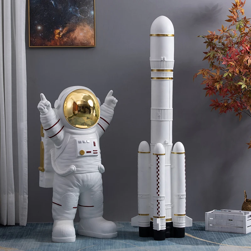 رائد فضاء رائد فضاء كبير من الأرض إلى السقف الحلي مطعم بار متجر نموذج غرفة نافذة الديكور افتتاح هدية