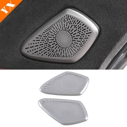 For Geely Monjaro Xingyue L 2021-2023 Stainless Black/Silver Car Accessories Car Front A Column Sound Speaker Sticker Cover Trim