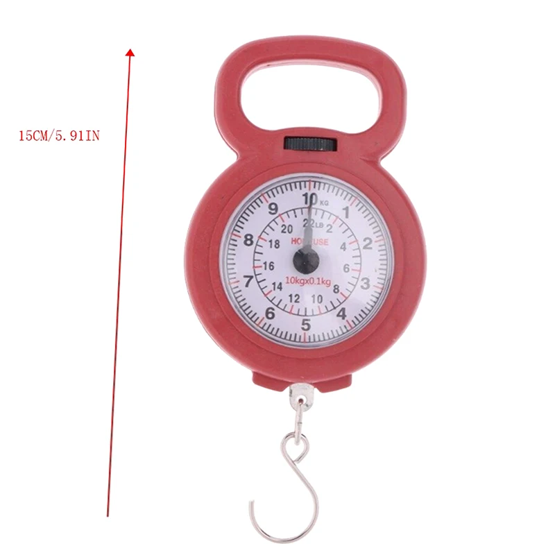 Mini Pointers Hook Spring Hanging Scale Portable Fishing Scale 10kg Capacity Food Digital Scale Luggage Scale Weighing Scales