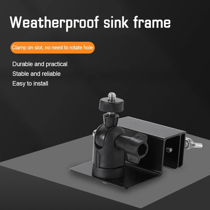 Специальный кронштейн для мониторинга желоба от дождя, устойчивый к атмосферным воздействиям кронштейн для желоба с универсальным винтовым адаптером, регулируемый для камер
