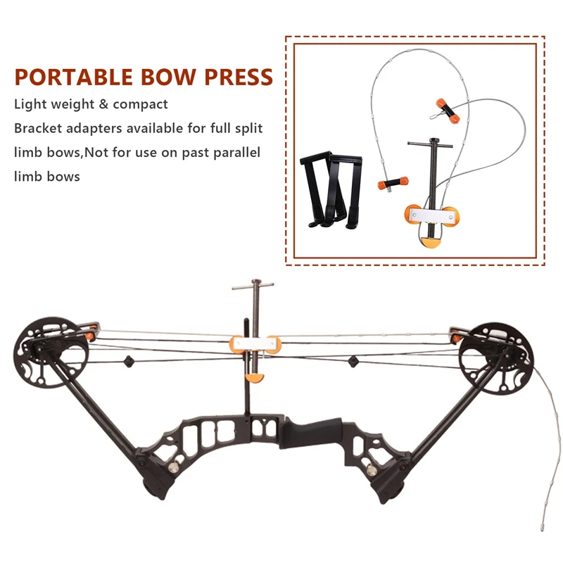 Imagem -02 - Imprensa Portátil do Arco e Suportes do Quadrilátero Arco Composto Archery