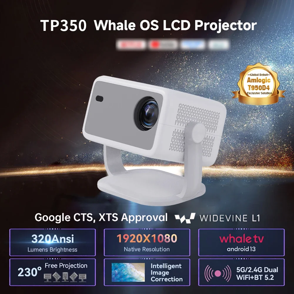 Topleo mini projector video portable overhead 1080p smart home lcd proyector portatil android 13 4k wifi smart projector