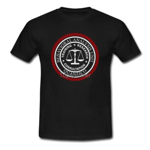 

Fbi Bau Behavioral Analysis Unit Team Logo Criminal Minds Tv T-Shirt 2019 Fashion Brand Men'S Tops Streetwear T-Shirt