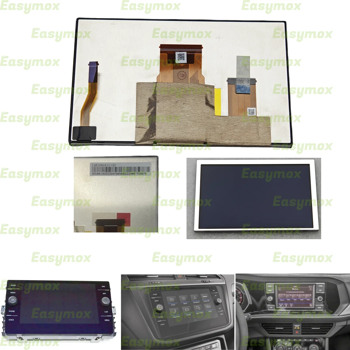 

LCD Display for 18-19 Volkswagen VW Tiguan Navigation Screen LM1696A01-1D LM1696A011-1D