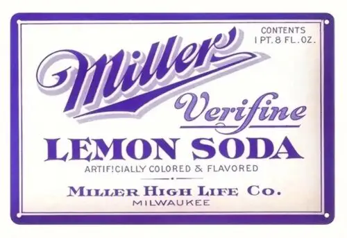 Verififine Zitronen soda Vintage Neuheit Metalls child