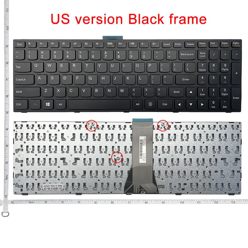 US for Lenovo Ideapad 300-15 300-15ibr 300-15isk 300-17ISK 300-15IRU 300-17IRU 500-15ACZ Laptop keyboard English