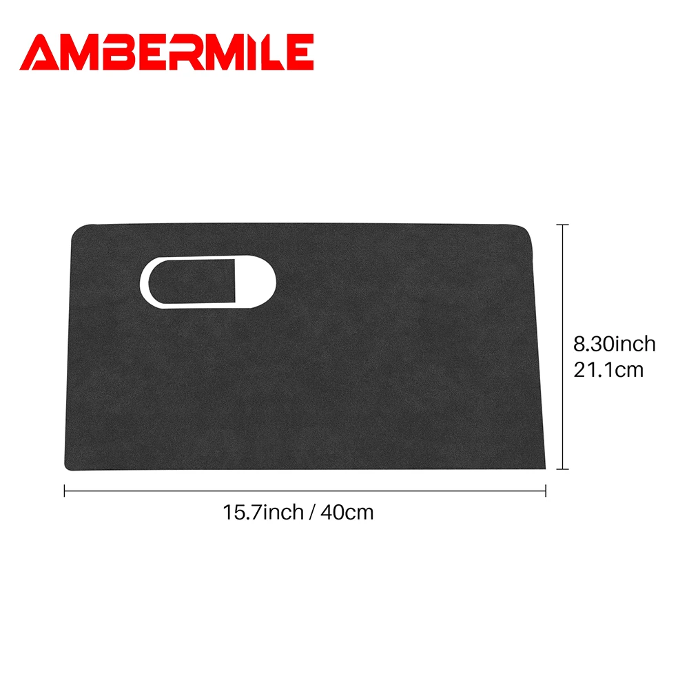 Car Co-pilot Storage Box Panel for Mini Electric Cooper J01 EV E SE 2024 2025 Suede Carbon Texture Leather Sticker Interior Trim