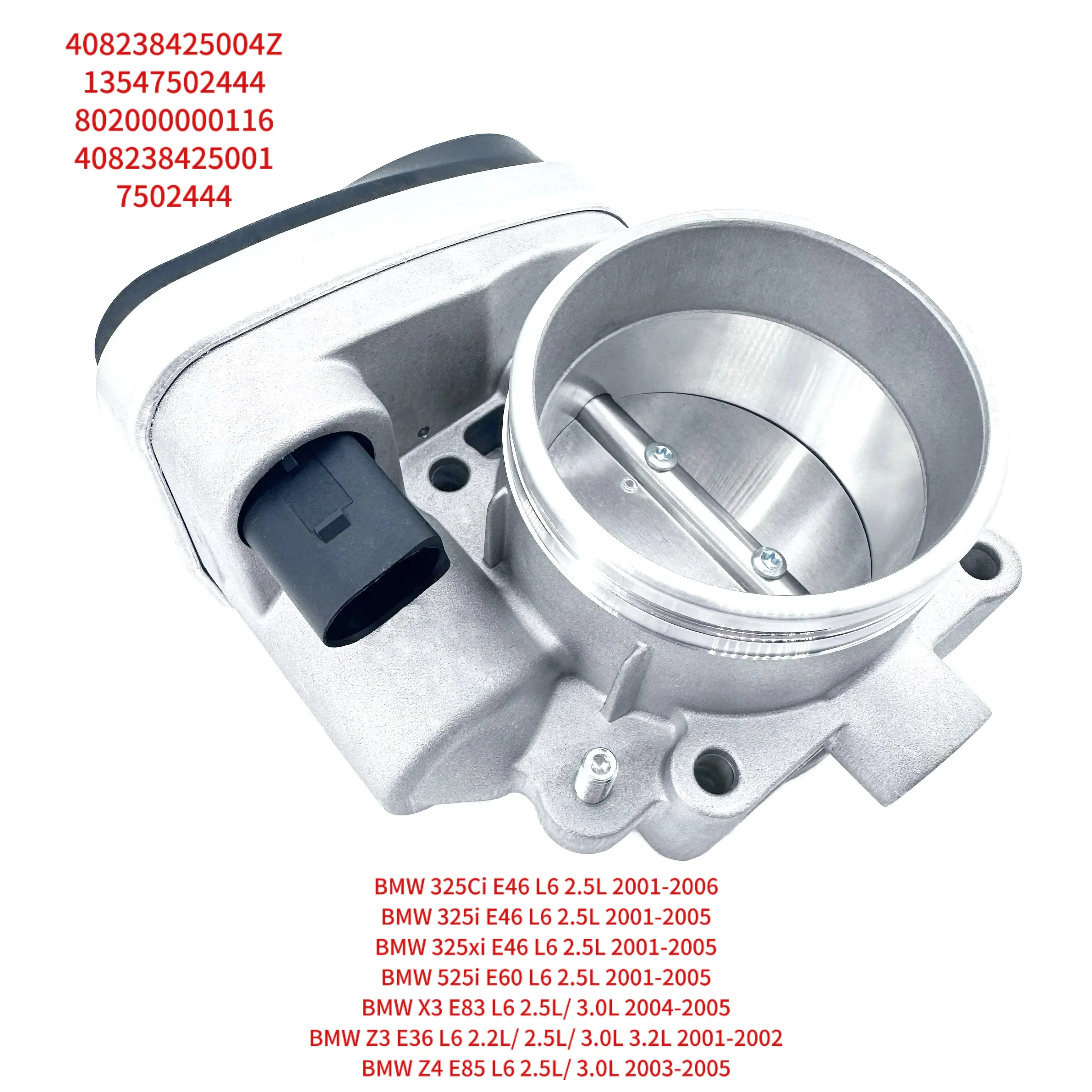 

408238425004Z Throttle Body for BMW 325Ci 01-06 , 325i 01-05 , 325xi 01-05 2.5L, 525i 01-05 2.5L, X3 04-05, Z4 03-05,Z3 01-02