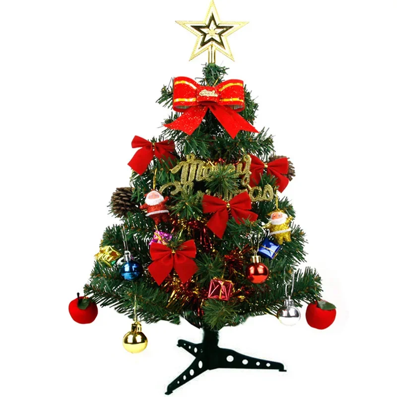 

PVC Artificial Christmas Tree for Home Decoration Small Party Decorations Package 45cm