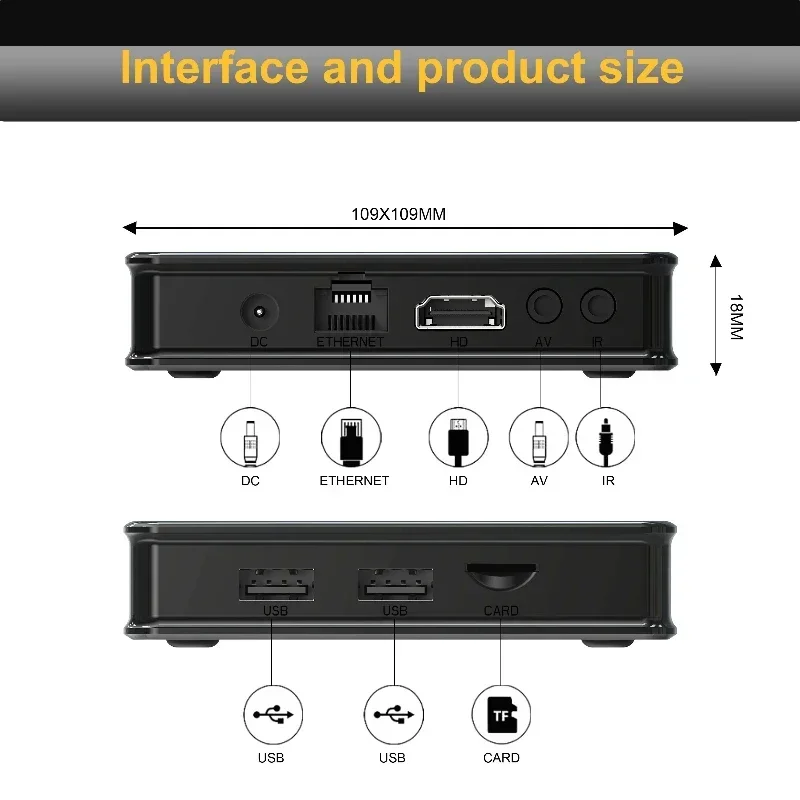 Android 10.0 Set-top Box X5 Allwinner H313 Smart TV Box Android 10.0 Smart Media Player Wireless Wifi 1.5+8/2+16 GB US/EU/AU/UK