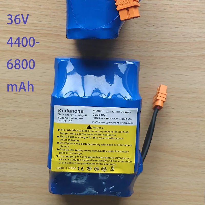 36V Lithium-Ion Rechargeable Battery 4400-6800mAh 4.4Ah Lithium-Ion Battery for Electric Self-Suction Hoverboard Unicycle view 5