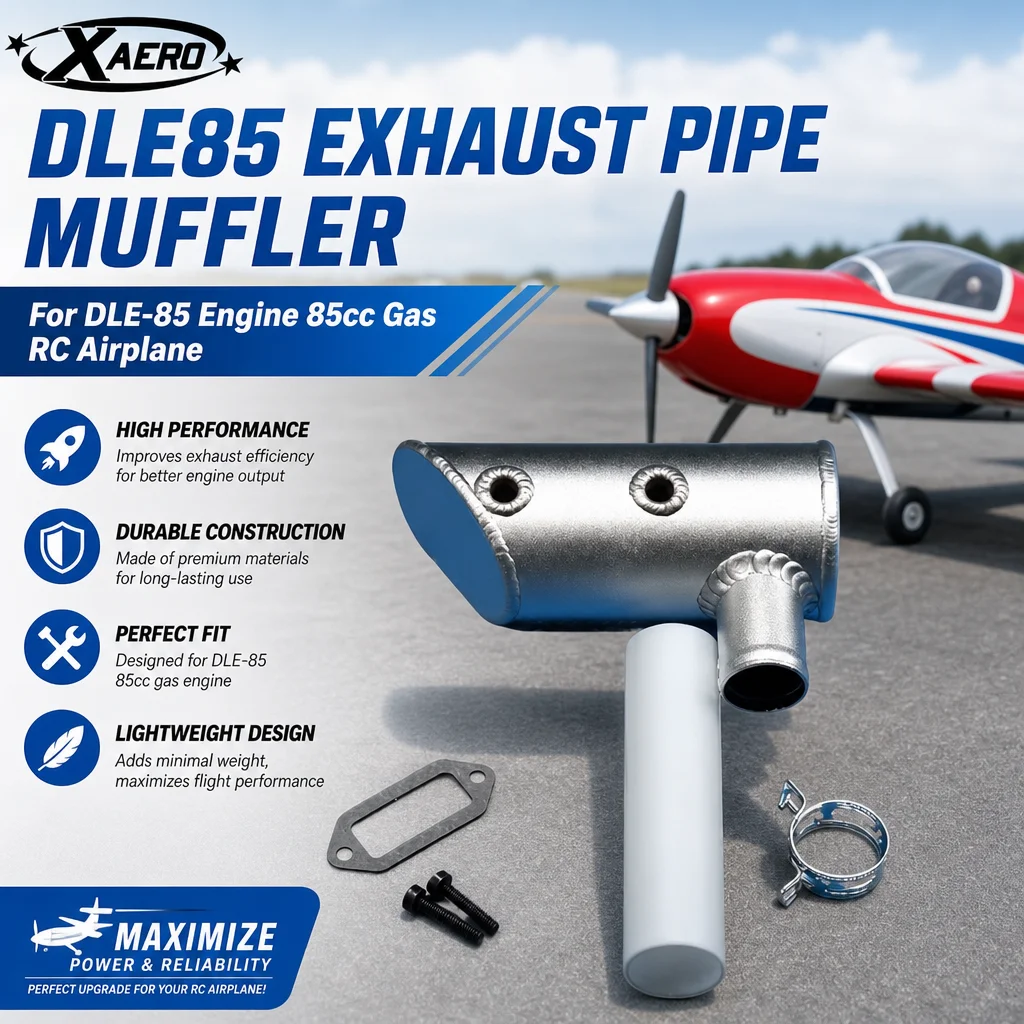 

DLE85 Exhaust Pipe Muffler for DLE-85 Engine 85cc Gas RC Airplane Model Aircraft Parts Replacement