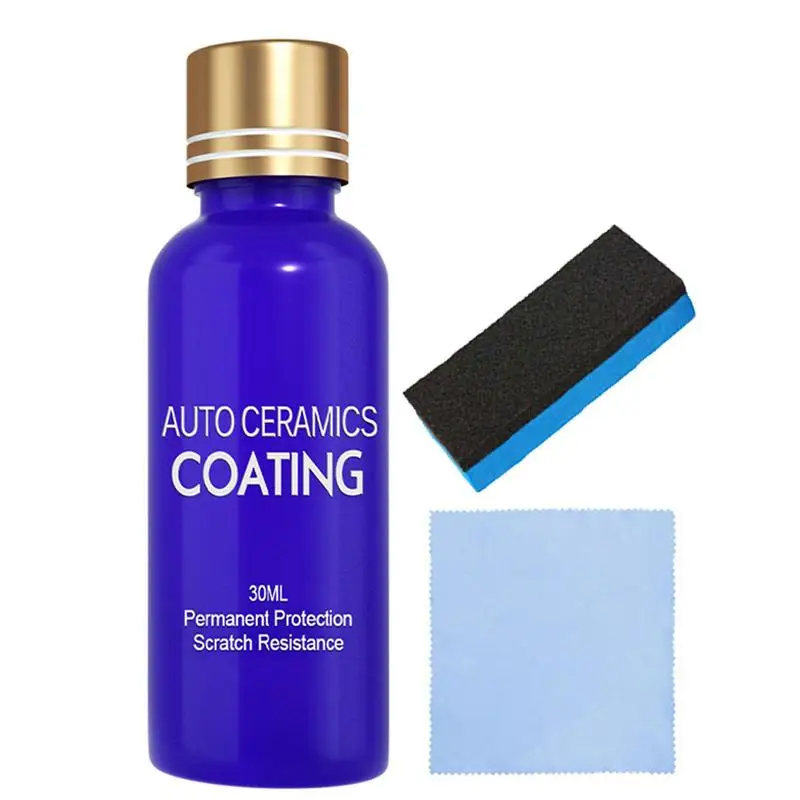 30ML 9H Car Liquid Ceramic Coat Super Hydrophobic Glass Coating Set Polysiloxane and Nano materials Ceramics For Cars Protection