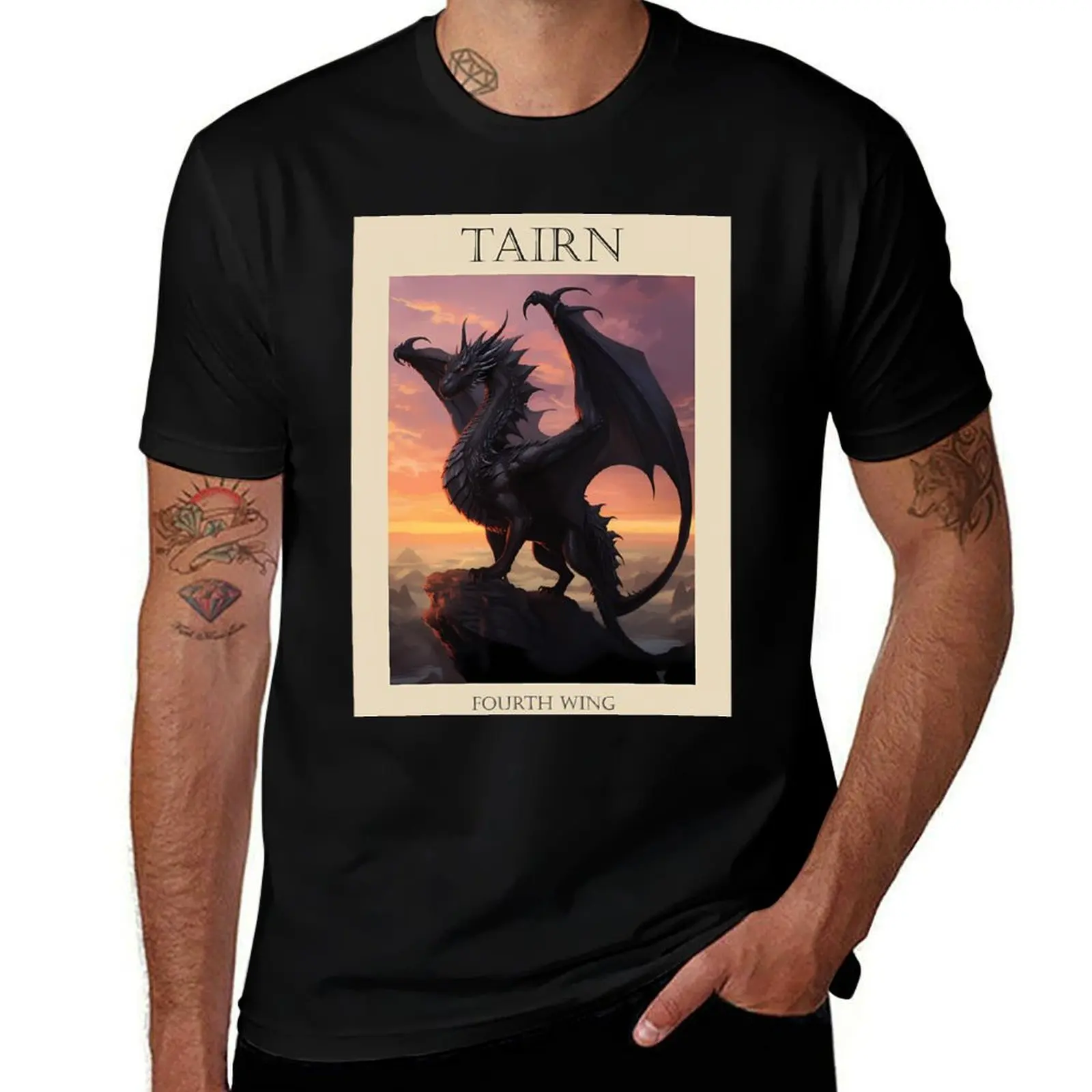 

Tairn - Fourth Wing T-Shirt cute tops vintage t shirts luxury t-shirt cotton graphic tees funny t shirts men