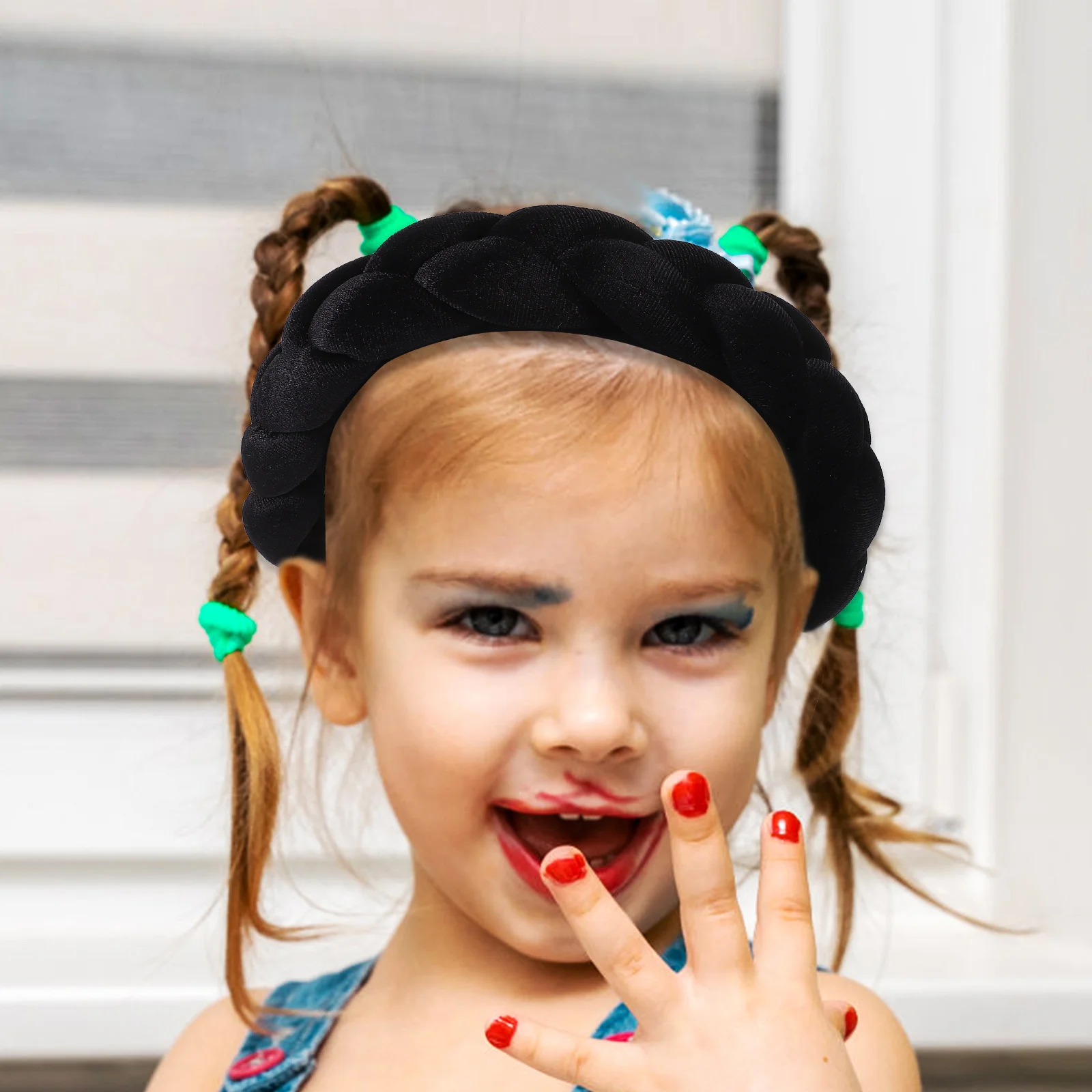 

Wide Braided Headband Women's Soft Comfortable Hair Accessory for Washing Face Makeup Shower Spa Decorative Fashion Style Use