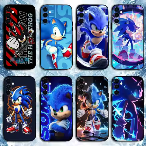 S-Sonic The H-Hedgehog Phone Case For Samsung Galaxy A91,80,73,72 ,71,53,52,32 ,31,22,21s,20,Soft Black Case