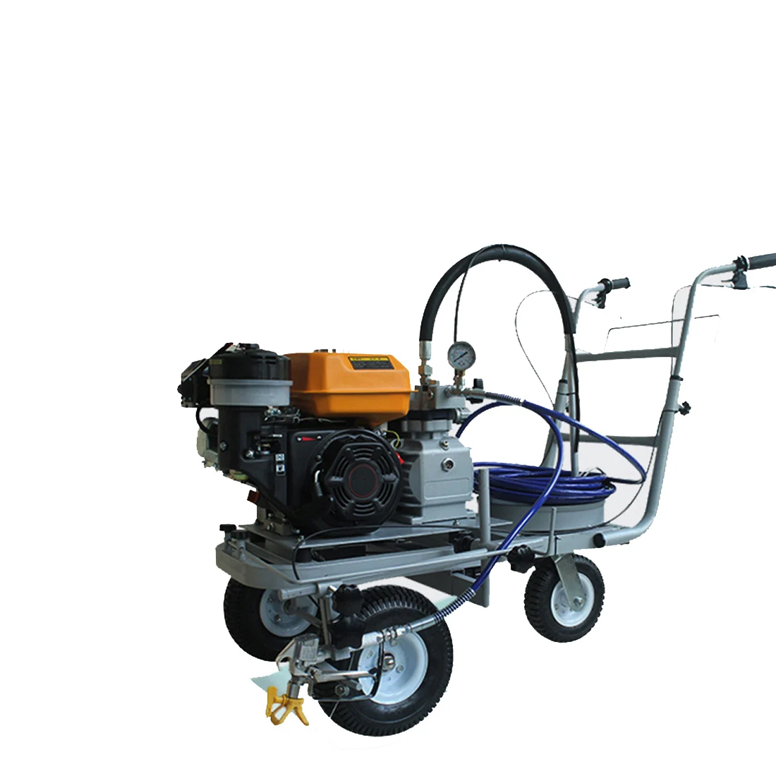 Cold spray road marking machine / road marking car / hand push / multi function gasoline garage paint line marking machine