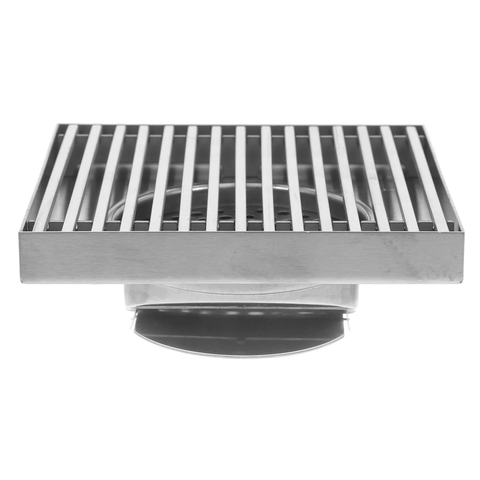 Rejilla de drenaje exterior cuadrada de acero inoxidable de gran diámetro para jardín, Patio, ducha, suelo, recogedor de pelo, drenaje impermeable