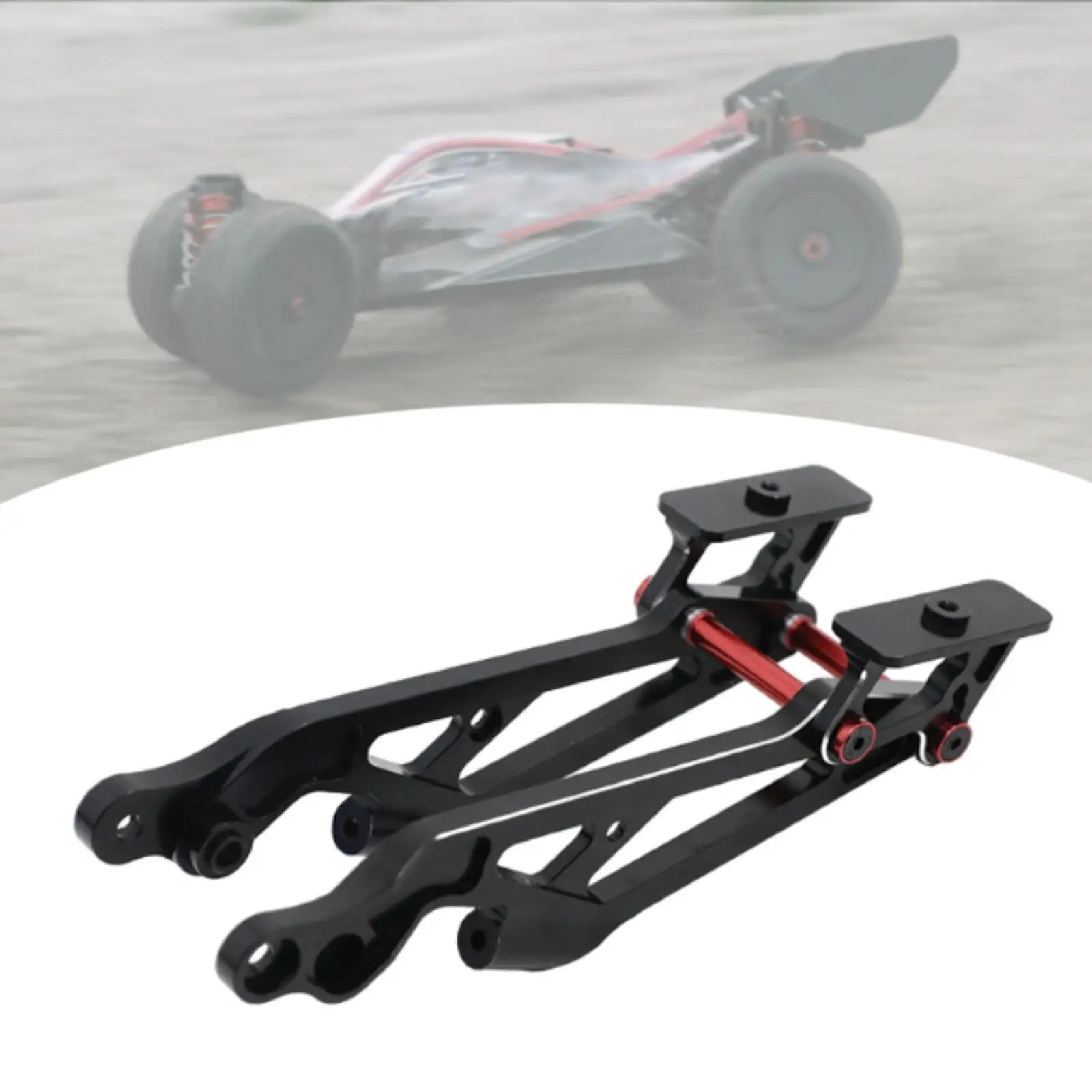 

Запасные части для алюминиевого заднего крыла, регулируемый угол из алюминиевого сплава для 1/8 хобби, модель модификации гусеничного автомобиля