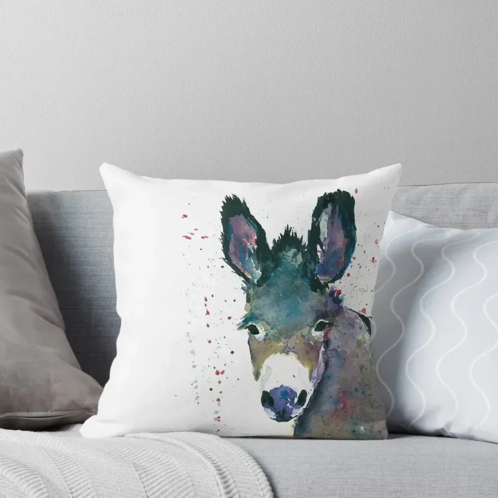 

Irish Donkey watercolour Throw Pillow Luxury Pillow Cover Cushions Cover pillow