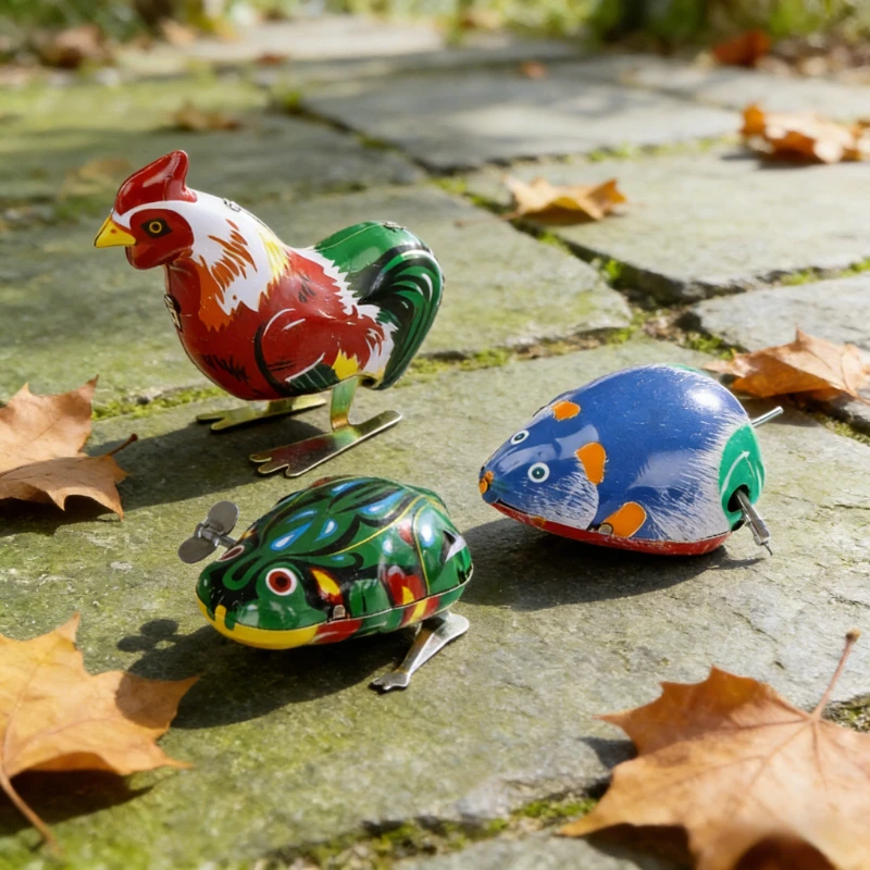 

Новинка 2026: Ностальгические ретро-игрушки из жести на заводной пружине — прыгающие лягушки и петухи. Классические традиционные игрушки для детей, мальчиков и девочек.