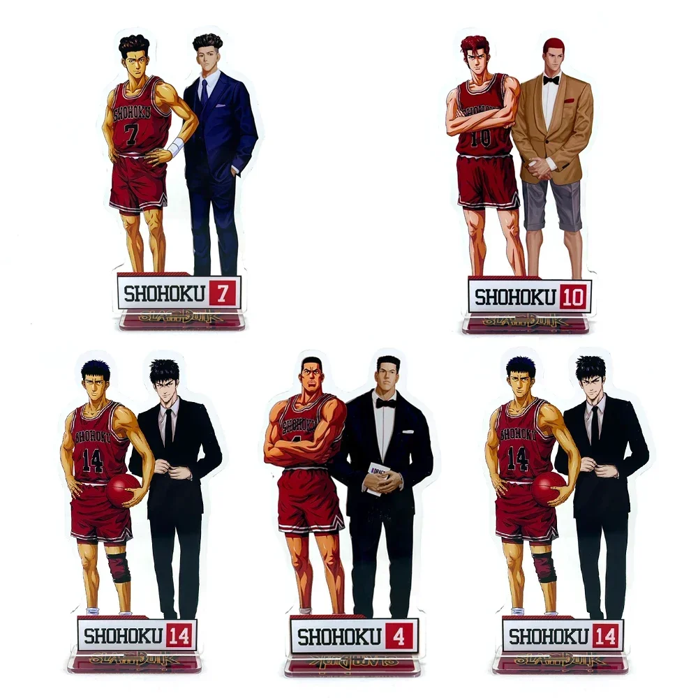 suit Jersey Sakuragi Mitsui Rukawa Miyagi Akagi acrylic standee figurines desk decoration cake topper