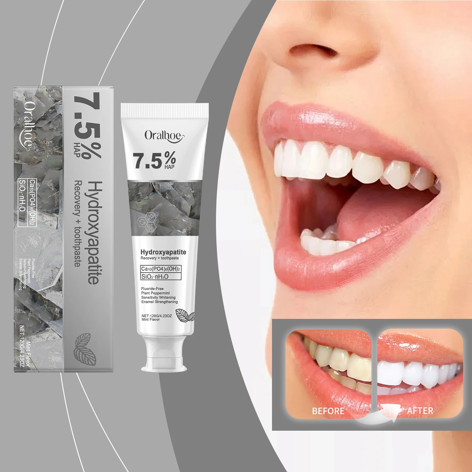 

Whitening Teeth Care Toothpaste Remove Plaque Stains Improve Yellow Teeth Cavity Bad Breath Fresh Breath Oral Cleaning Care