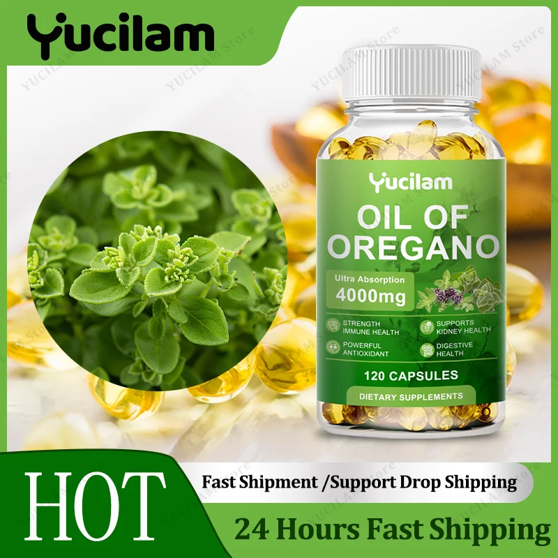 

YUCILAM Origanum Extract Capsule - Oregano Digestion Oil - Herbal Health Supplements - Gut Health - Healthy Antioxidant Aid