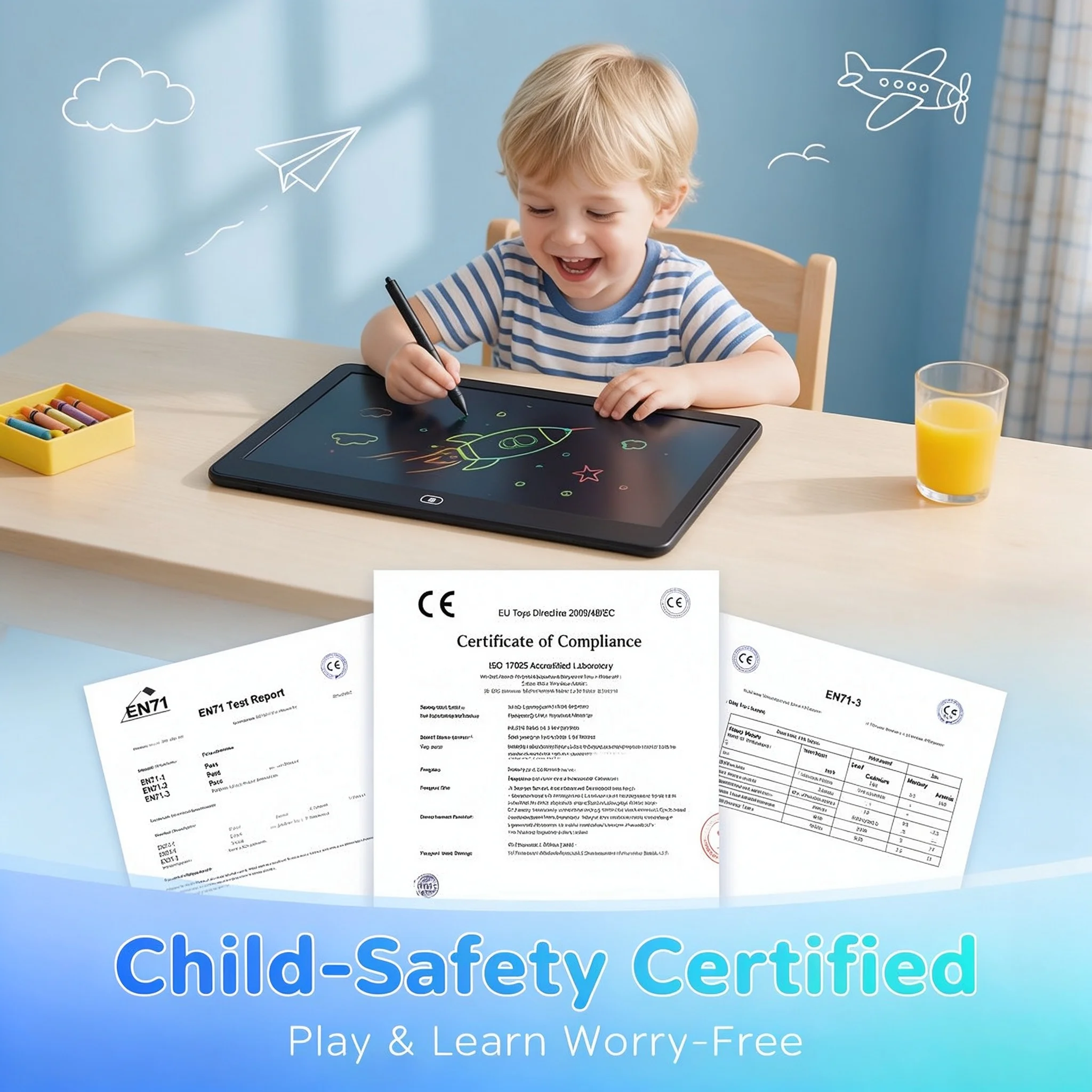 16-Inch LCD Kids Drawing Tablet for Artistic Creativity and Learning, Writing & Doodle Educational Toy – Ideal Gift for Kids