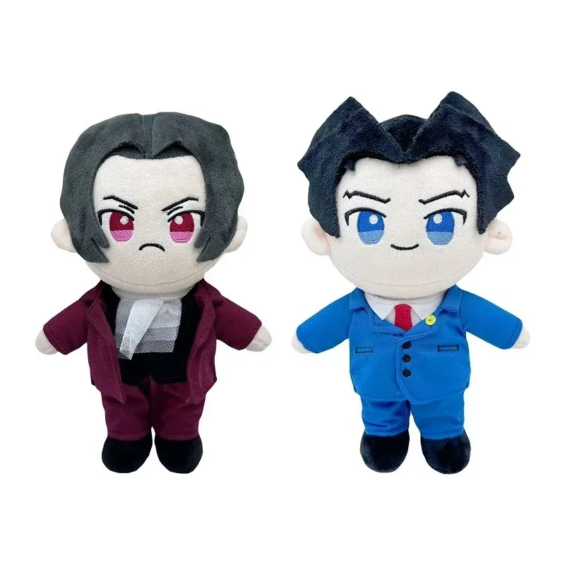 

Stuffed 24cm Ace Attorney Cute Miles Edgeworth Phoenix Wright Plush Toy for Kids Fans Cosplay Birthday Holiday Gifts Collect