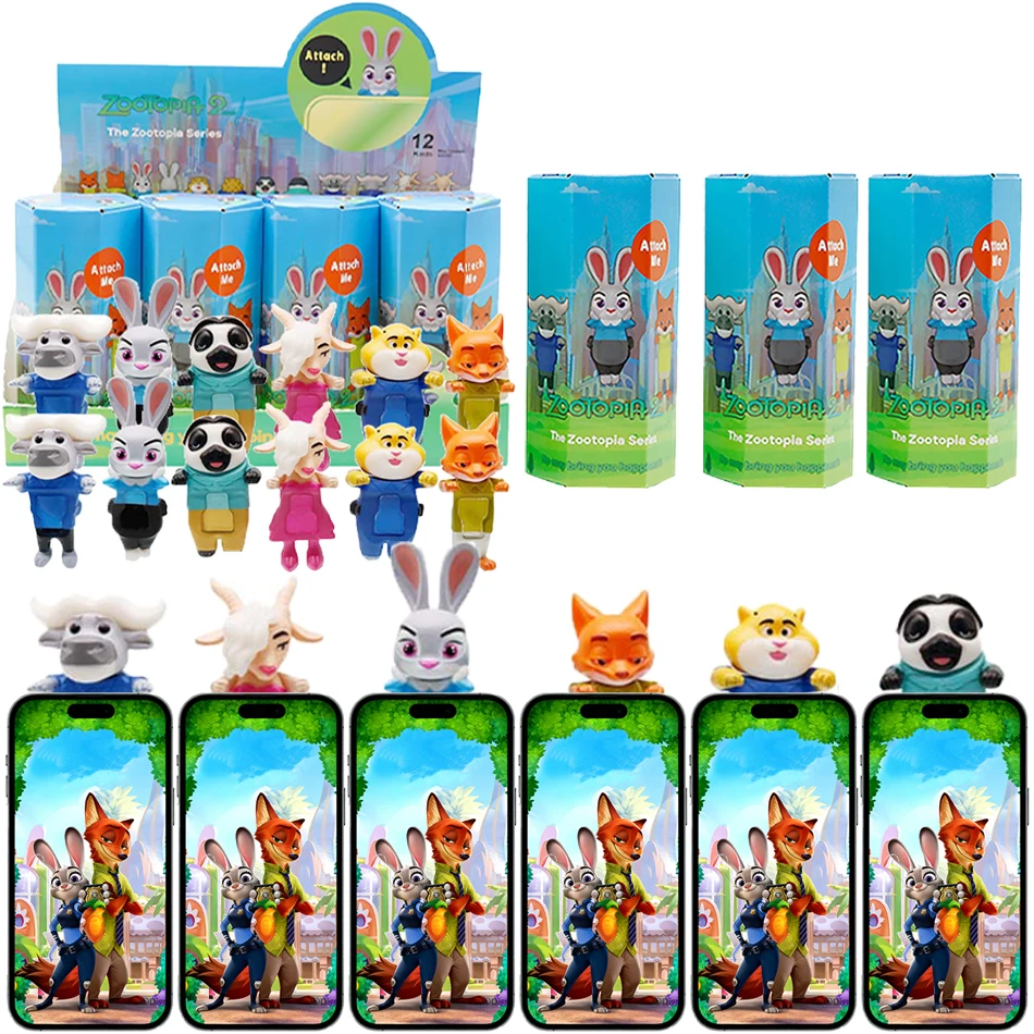 

2026 Crazy Zootopiaes 2, слепая коробка, мини-вечеринка, украшение в виде персонажа аниме, украшение для мобильного телефона, детский подарок на день рождения, сюрприз