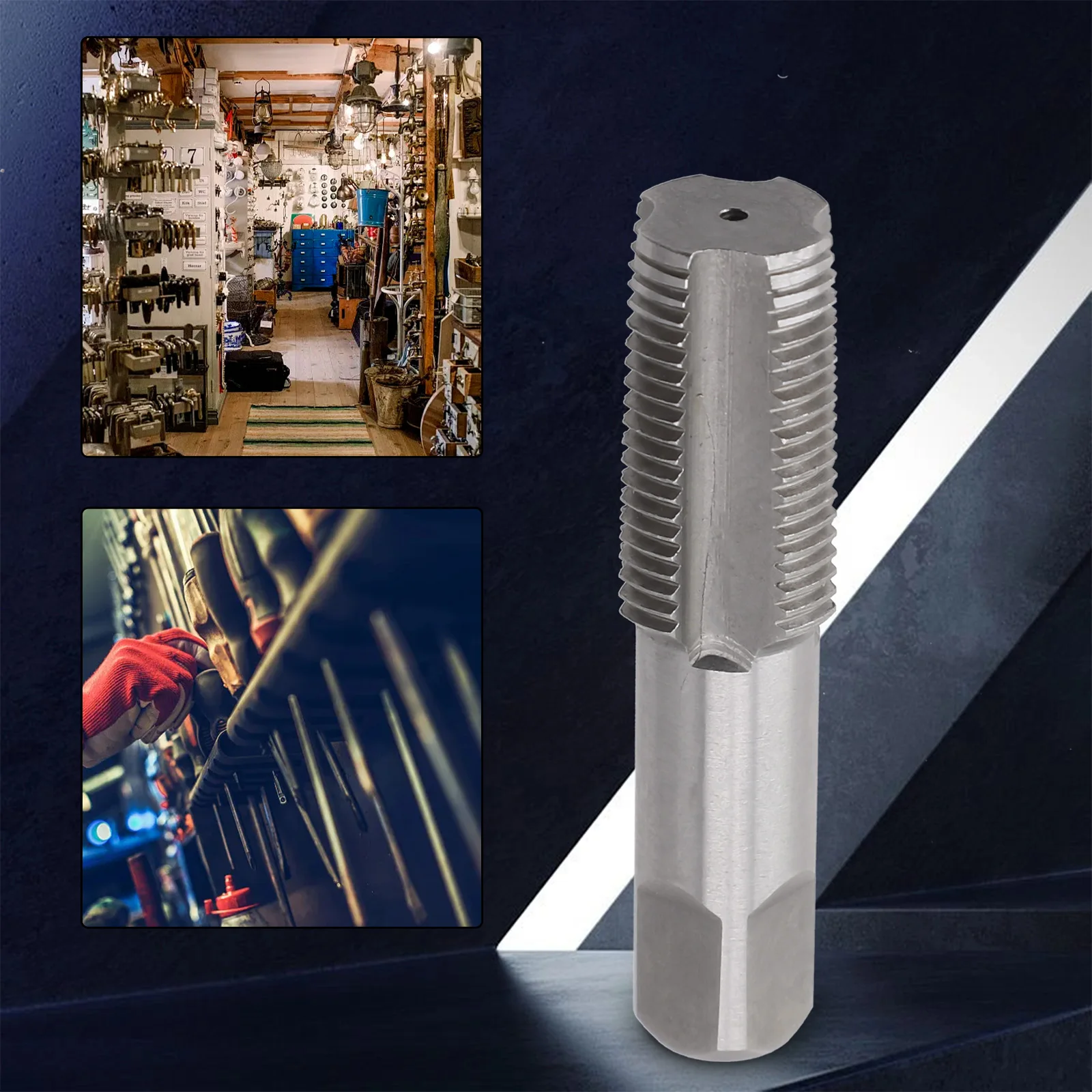 Taper Pipe Tap G1/8 1/4 3/8 1/2 3/4 1  HSS Tap Metal Screw Thread Cutting Tools For Bench Drills Tapping Machines Hand Tools