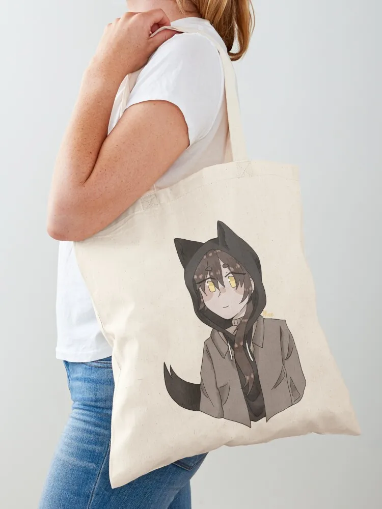 wolf boy Tote Bag tote bag custom Shopper handbag large size bags