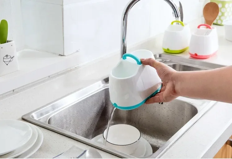 1 قطعة المطبخ المنزل استنزاف صينية طبق تجفيف تجفيف الرف سلة حامل أعواد الأكل طبق رف تخزين المطبخ OK 0222 #5