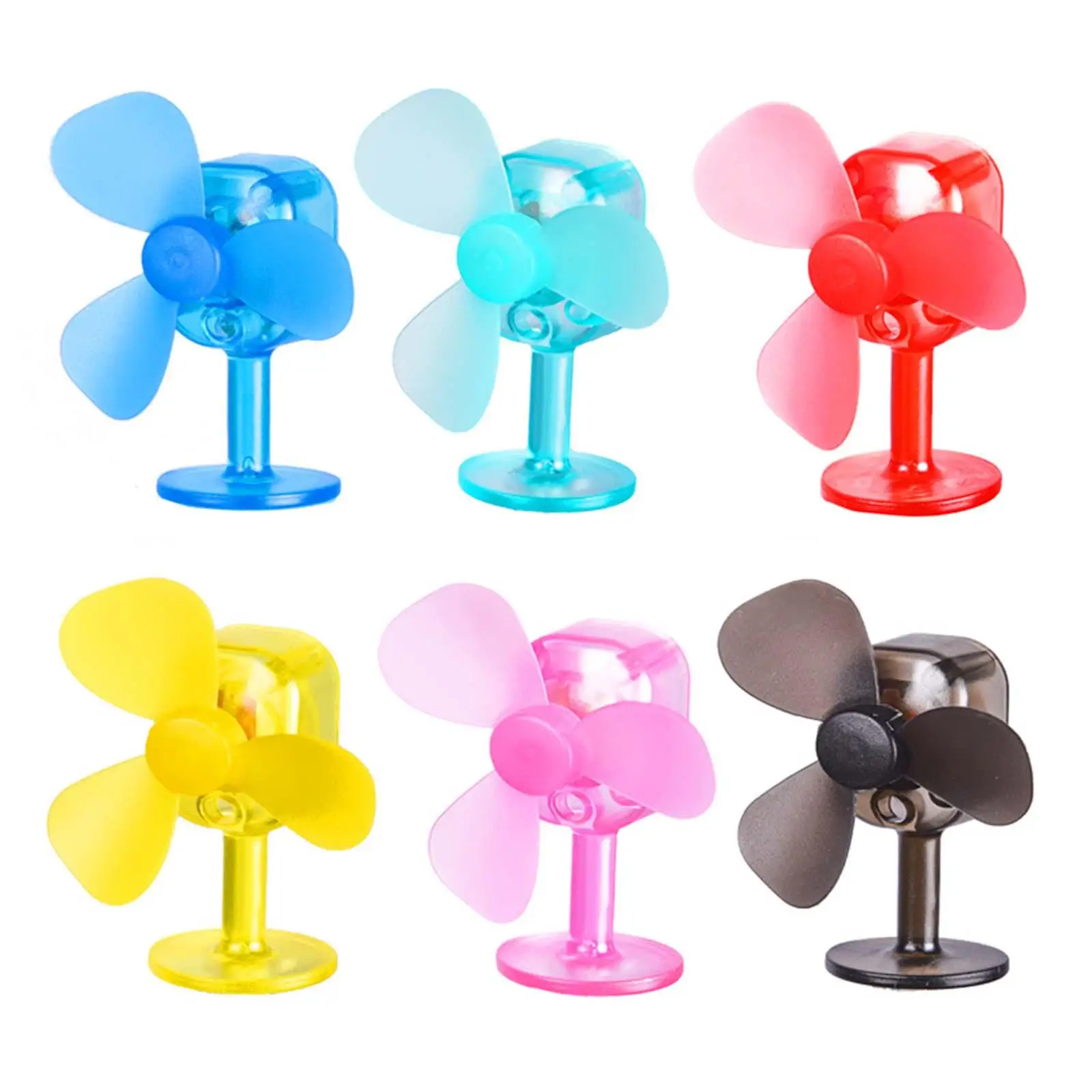 

Luminous Mini Fan, Lights up Decorative with 2 Stickers Blowing for Motorcycle
