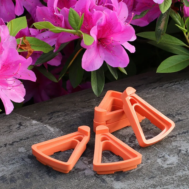 3PCS Flower Pot Risers, Triangle Pot Feet Elevated Base Tray, Ventilated Stand Prevent Root Rot for Garden Planter