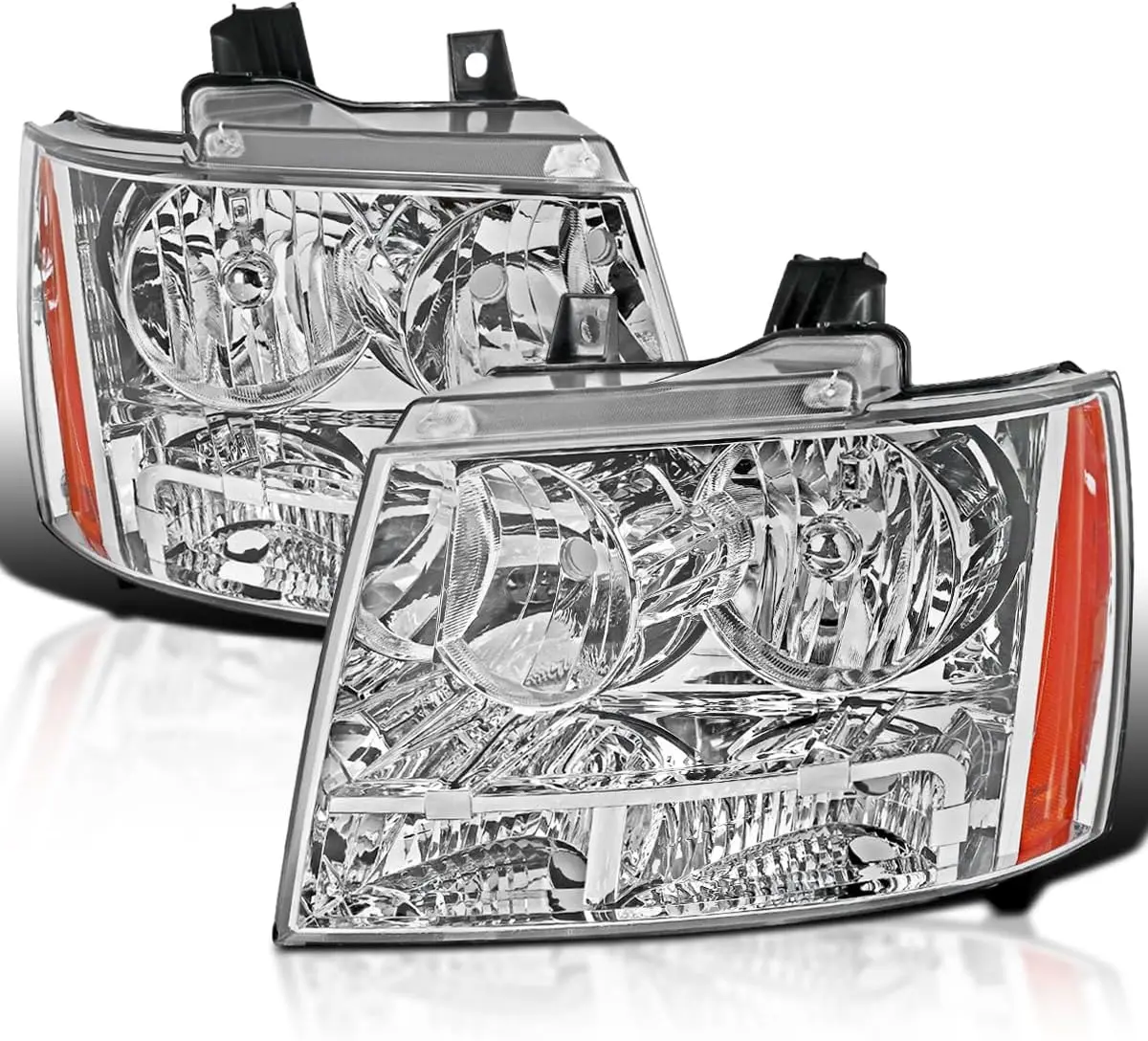 

Хромированные фары, совместимые с Chevy Avalanche 2007-2014 гг., Tahoe Suburban 2007-2014 гг., пара ламп головного света L+R в сборе